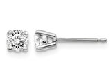 1/2 Carat (ctw VS2-Si1, D-E-F) Lab-Grown Diamond Solitaire Stud Earrings in 14K White Gold